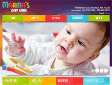 Tablet Screenshot of marinas-daycare.com